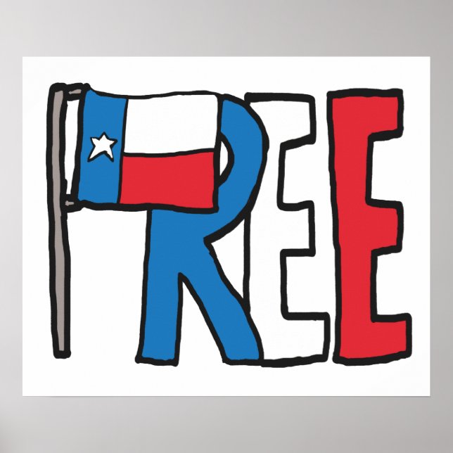 Affiche Texas Texit gratuit (Devant)