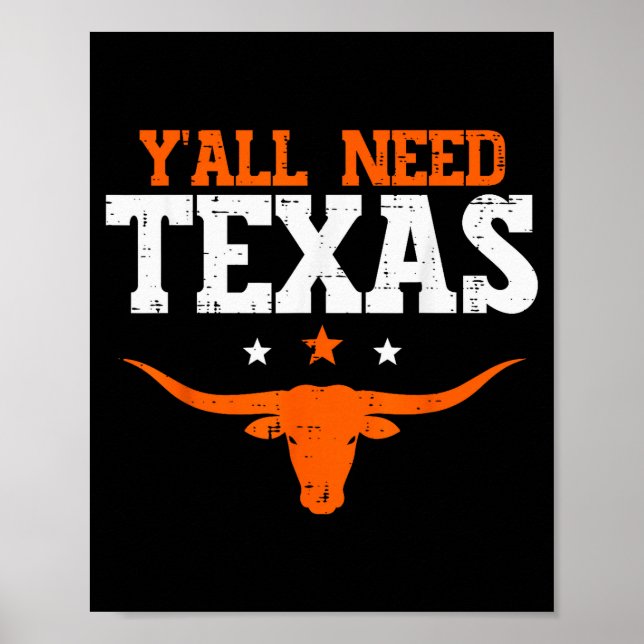 Affiche Texas Women Kids Men Boys Girls Youth Teen  (Devant)