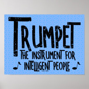 Affiche Texte brut de trompette intelligent