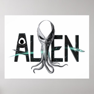 Affiche Texte de l'Alien d'espace