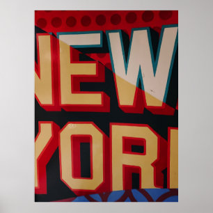 Affiche Texte de New York