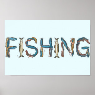 Affiche Texte de pêche