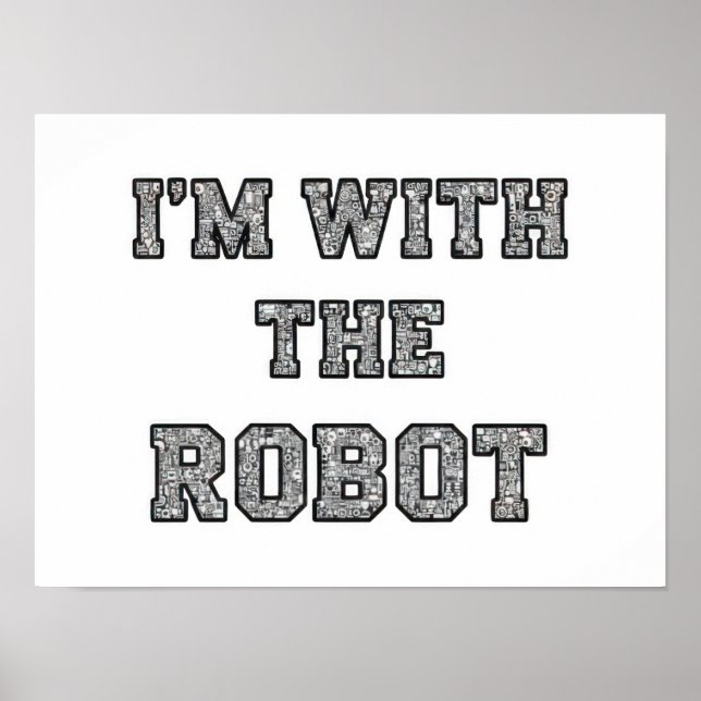 Affiche Texte de Robot (Devant)