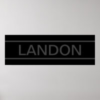 Texte personnalisable | Gras moderne noir et gris