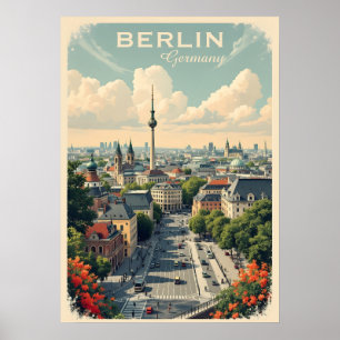 Affiche Texte personnalisé Berlin, Allemagne