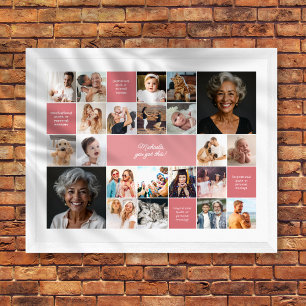 Affiche Texte personnalisé de réconfort inspirant Collage 