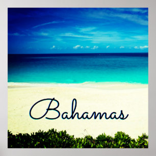 Affiche Texte personnalisé de voyage exotique