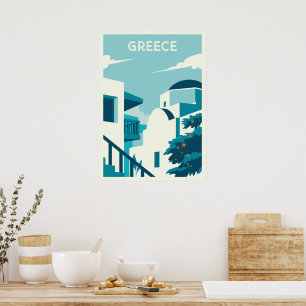 Affiche Texte personnalisé Grèce