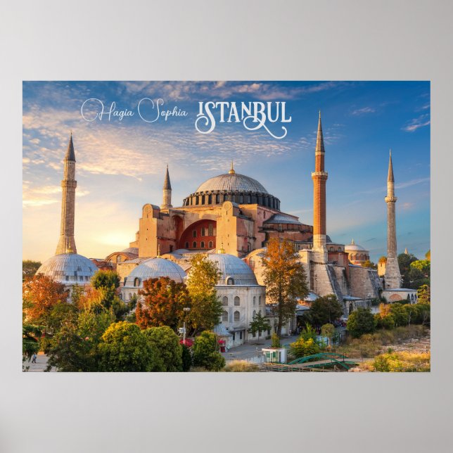 Affiche Texte personnalisé Istanbul (Devant)
