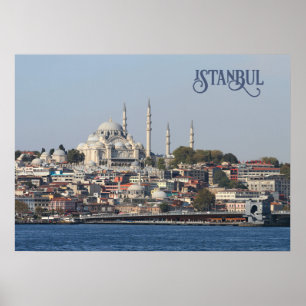 Affiche Texte personnalisé Istanbul