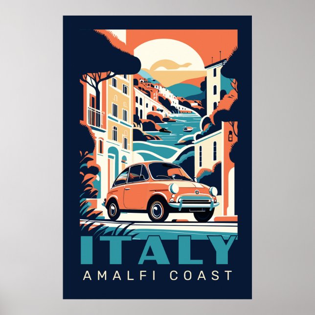 Affiche Texte personnalisé Italie (Devant)