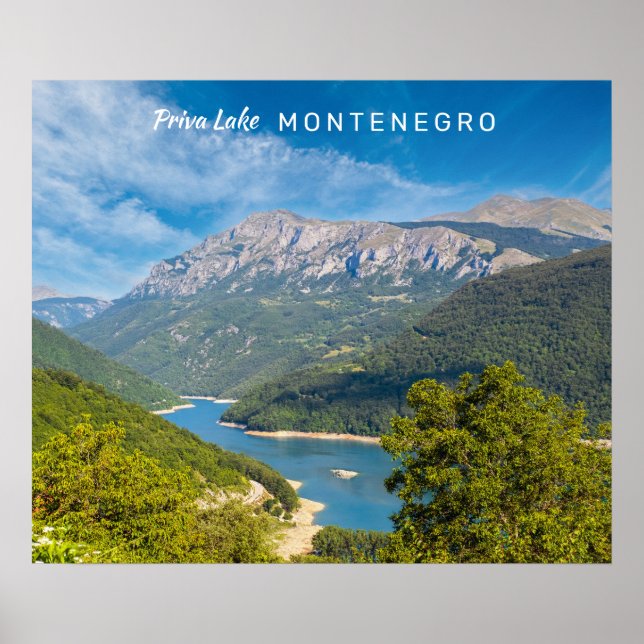 Affiche Texte personnalisé Monténégro (Devant)