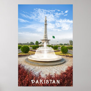 Affiche Texte personnalisé Pakistan