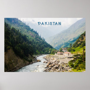Affiche Texte personnalisé Pakistan
