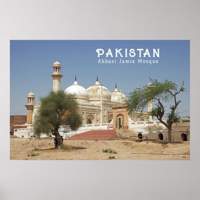 Affiche Texte personnalisé Pakistan (Devant)