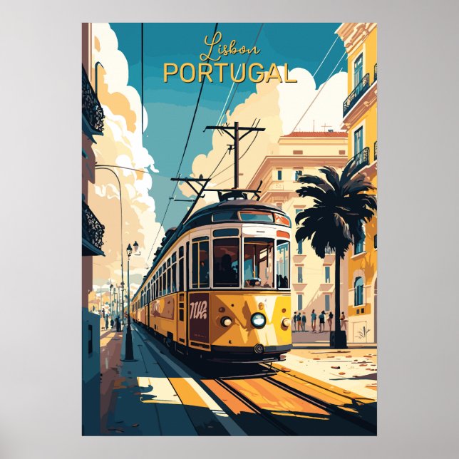 Affiche Texte personnalisé Portugal (Devant)