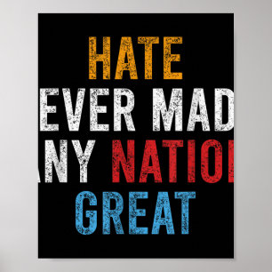 Affiche Texte Perturbé Disant Orange Anti Trump