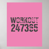Texte usé et rayé Workout 247365 rose
