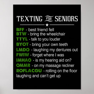Affiche Texter Pour Aînés Bff Meilleur Ami Fell Drôle Pour