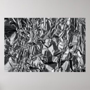 Affiche textile argenté