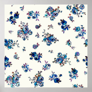 Affiche Textile et papier peint motifs sans soudure. i num