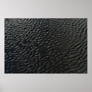 Affiche textile floral noir et blanc