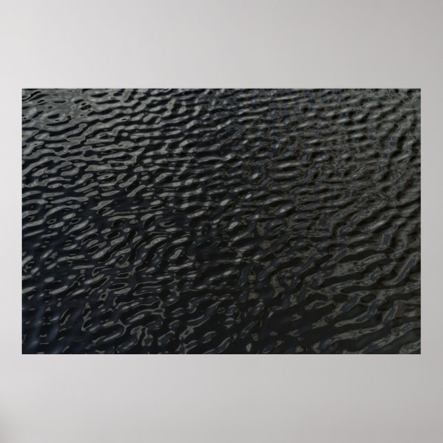 Affiche textile floral noir et blanc (Devant)