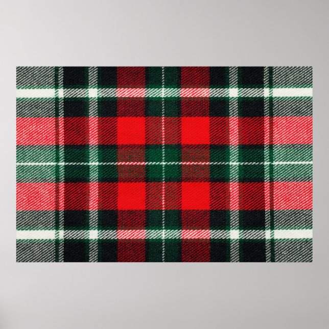 Affiche Texture à damiers tissu vierge, arrière - plan ave (Devant)