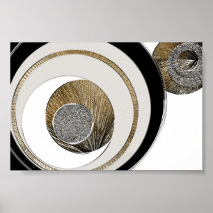 Affiche Texturé Abstrait 3 - Inexpliqué