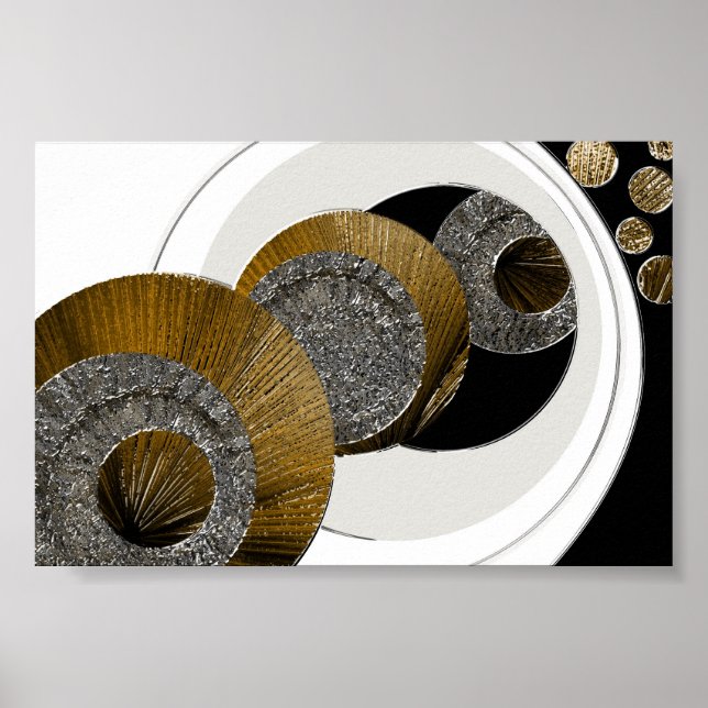 Affiche Texturé Abstrait inexpliqué (Devant)