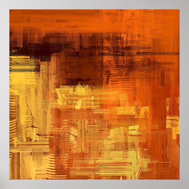 Affiche texture Abstraite. 2d illustration. Main expressiv (Devant)