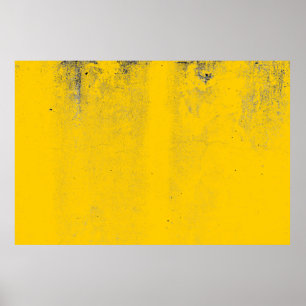 Affiche texture Abstraite colorée du mur de ciment jaune e