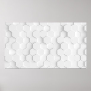 Affiche Texture arrière - plan blanche. Illustration 3d, 3