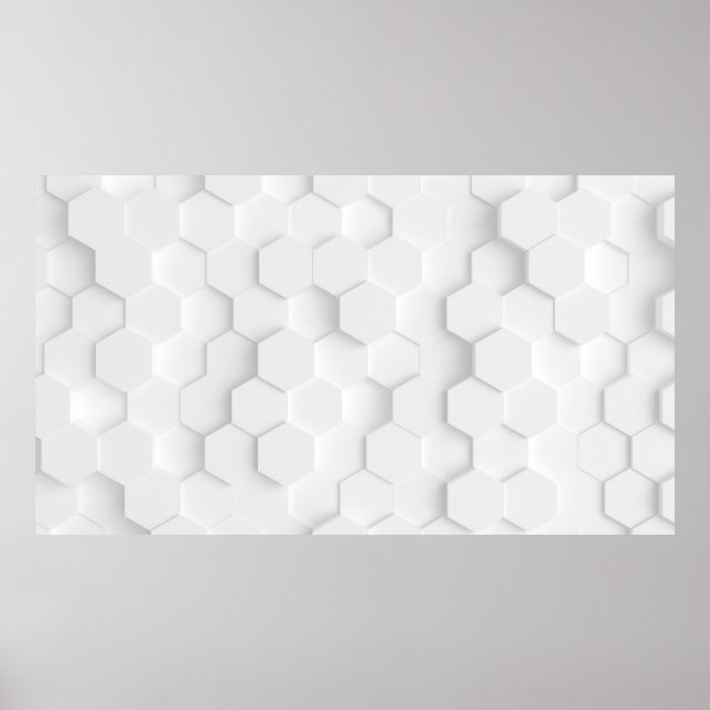 Affiche Texture arrière - plan blanche. Illustration 3d, 3 (Devant)