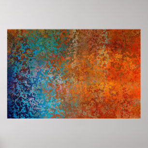 Affiche texture Arrière - plan rouille vieux brun