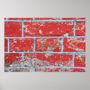 Affiche Texture background surface wallpaper red blue bric