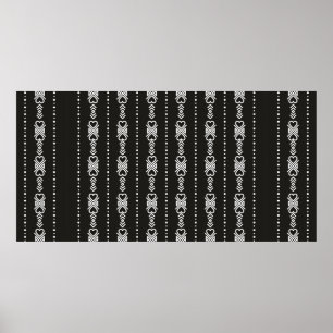 Affiche texture cardiaque aztèque Abstraite