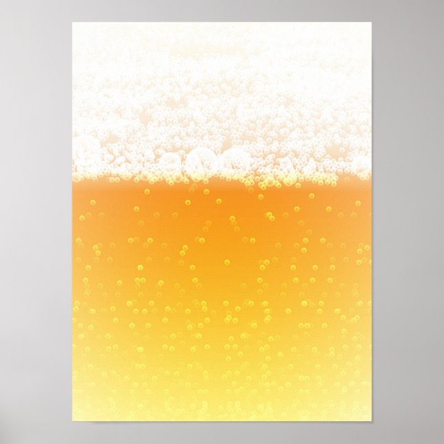 Affiche Texture de la bière (Devant)