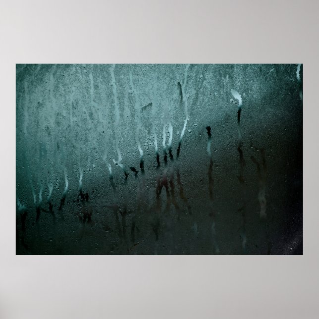 Affiche Texture de l'humidité de la fenêtre de verre (Devant)