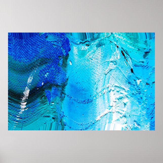 Affiche Texture de peinture à l'huile Abstraite sur toile, (Devant)