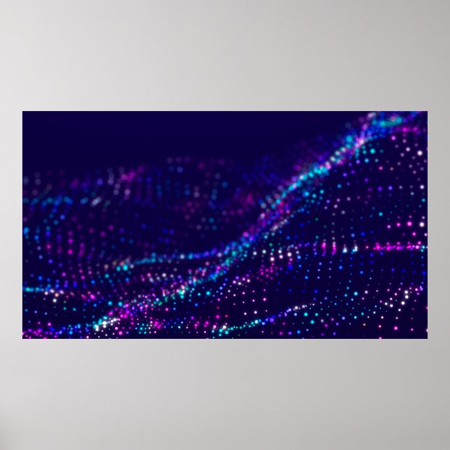 Affiche texture de peinture à l'huile abstraite sur toile, (Devant)