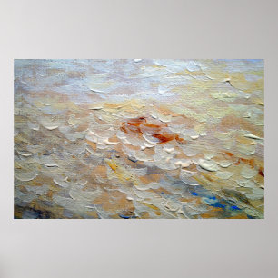 Affiche Texture de peintures à l'huile, fond d'art fin, ab