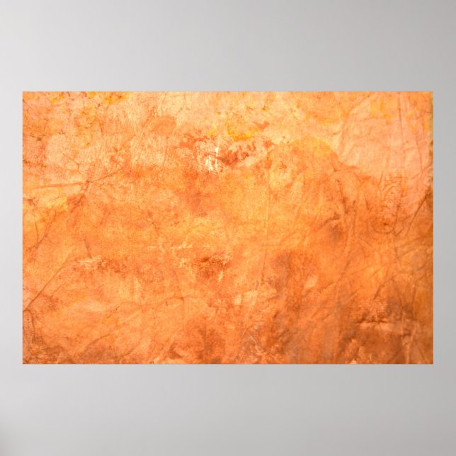 Affiche texture de plaque de fer rouillé, blanc, brun, co (Devant)