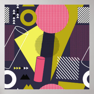 Affiche texture de style rétro, design motif. art, abstrai