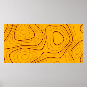 Affiche Texture du bois, abstraction linéaire arrière-fond