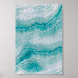 Affiche Texture du marbre vert de la mer