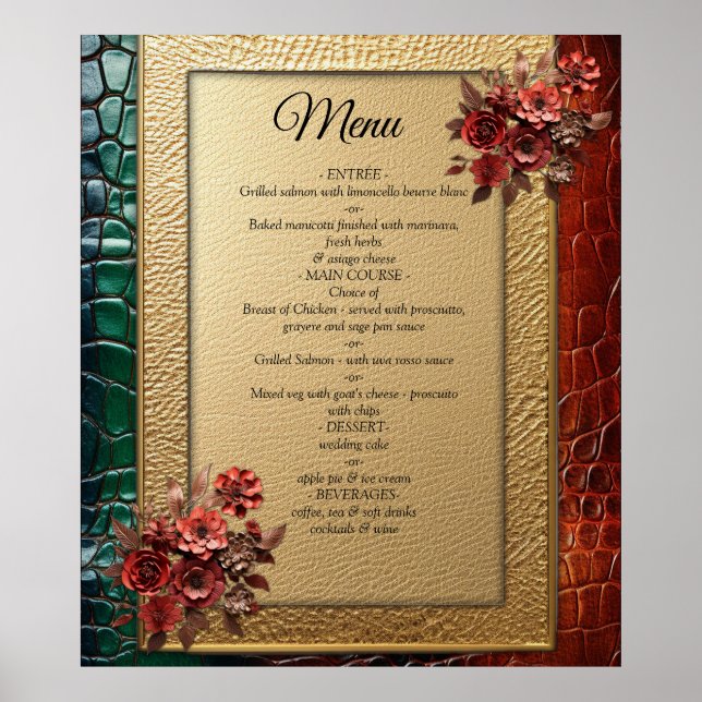 Affiche Texture en cuir artistique (Devant)