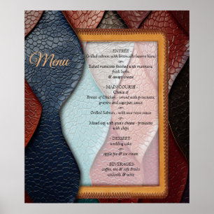Affiche Texture en cuir artistique