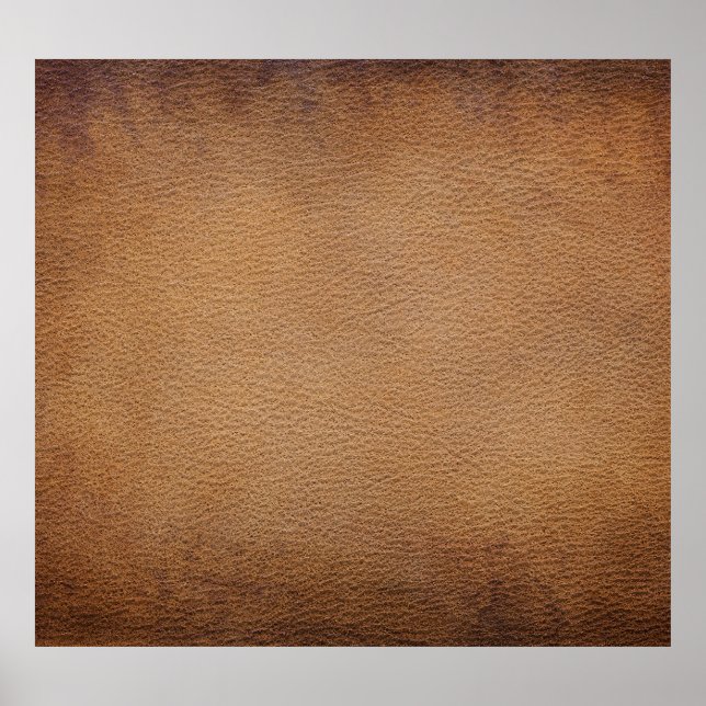 Affiche Texture en Cuir Brown : Closeup Arrière - plan Vin (Devant)