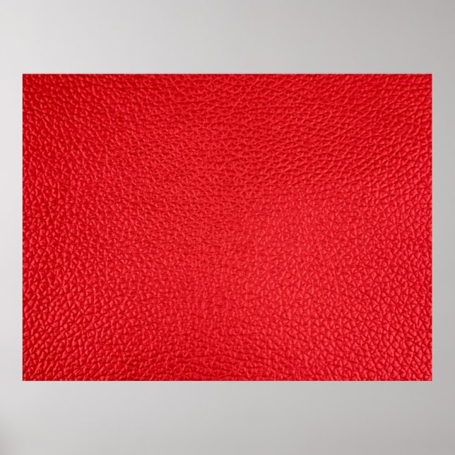 Affiche Texture en cuir rouge (Devant)
